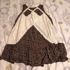 Lace and floral dress